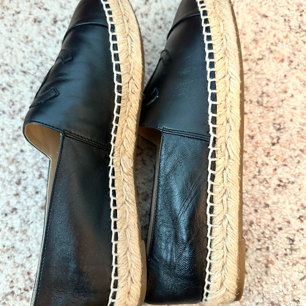 CHANEL Black Leather Espadrilles - Picture 3 of 5